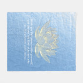 Couverture Polaire Citations d'enseignant de yoga de méditation de lo (Devant (Horizontal))