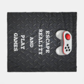 Couverture Polaire Citations drôles de joueurs (Devant (Horizontal))