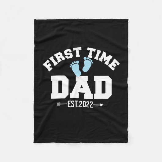 Couverture Polaire Citations grand-père | First Time Papa 2022 (Devant)