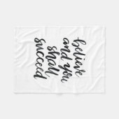 Couverture Polaire Citations inspirées : Croyez et vous réussira (Devant (Horizontal))