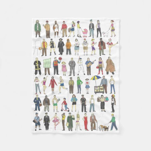 Couverture Polaire Citoyens de New York (Devant)