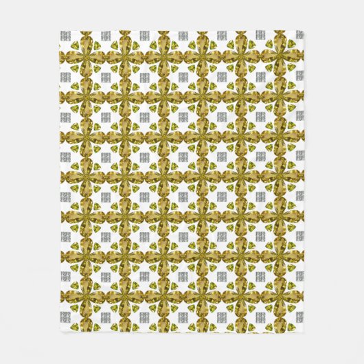 Couverture Polaire Citrine Clover (Devant)