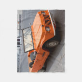 Couverture Polaire Citroen orange Mehari (Devant)