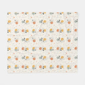 Couverture Polaire Citron Abstrait (Devant (Horizontal))