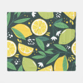 Couverture Polaire Citron Abstrait : Art Moderne Sans Seamless. (Devant (Horizontal))