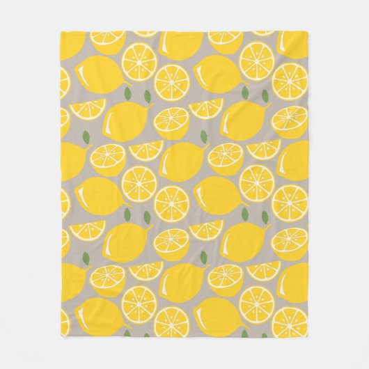 Couverture Polaire Citrons (Devant)