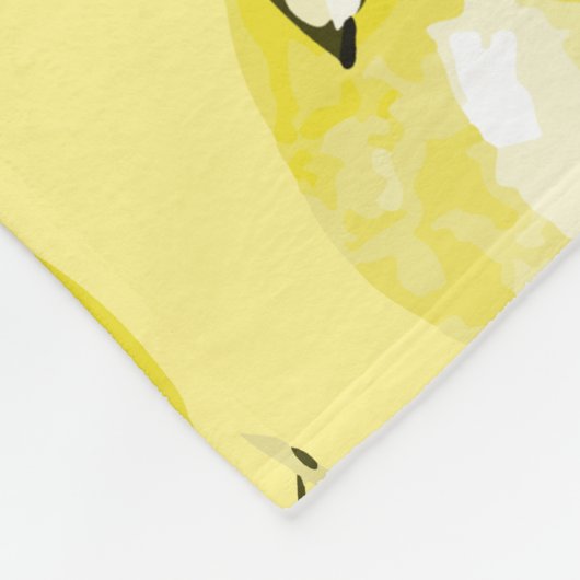 Couverture Polaire citrons aquarelle 15 (Coin)