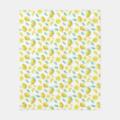 Couverture Polaire citrons aquarelles (Devant)