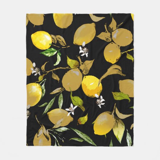 Couverture Polaire citrons d'aquarelle 31 (Devant)