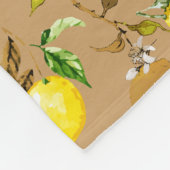 Couverture Polaire citrons d'aquarelle 32 (Coin)