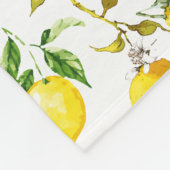Couverture Polaire citrons d'aquarelle 5 (Coin)