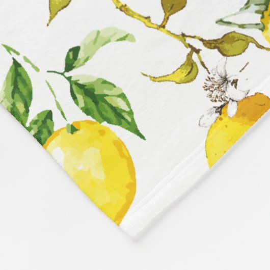 Couverture Polaire citrons d'aquarelle 5 (Coin)