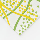 Couverture Polaire Citrons et Limes : Motif frais. (Coin)