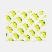 Couverture Polaire Citrons imprimés Fruits jaunes (Devant (Horizontal))