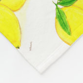 Couverture Polaire Citrons imprimés Fruits jaunes (Coin)