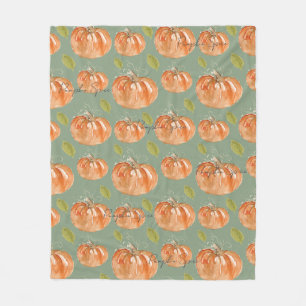 Couverture Polaire Citrouille
