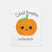 Couverture Polaire citrouille (Devant)