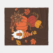 Couverture Polaire Citrouille, anis étoilé, bâtonnets de cannelle, fe (Devant (Horizontal))