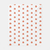 Couverture Polaire Citrouille aquarelle (Devant)