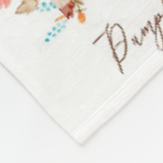 Couverture Polaire Citrouille Automne Feuilles d'automne en Fleurs Aq (Coin)