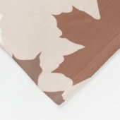 Couverture Polaire Citrouille botanique rustique Motif feuille d'érab (Coin)