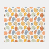 Couverture Polaire Citrouille coloré Motif gourd  (Devant (Horizontal))