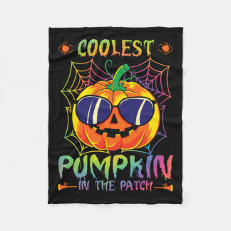 Couverture Polaire Citrouille Dans Le Patch Tie Dye Halloween Citroui