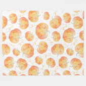 Couverture Polaire Citrouille d'automne Sherpa Blanket (Devant (Horizontal))
