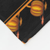 Couverture Polaire Citrouille de BON THANKSGIVING personnalisé (Coin)