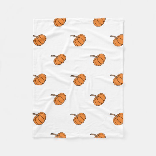 Couverture Polaire Citrouille de Halloween (Devant)