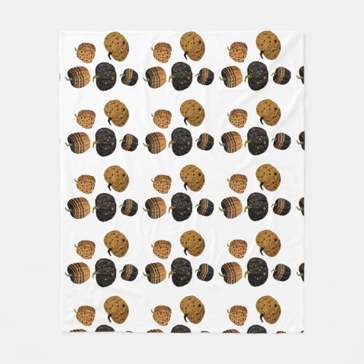 Couverture Polaire Citrouille d'Halloween (Devant)