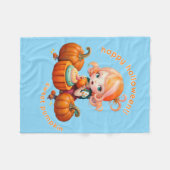 Couverture Polaire Citrouille doux (Devant (Horizontal))