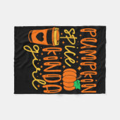 Couverture Polaire Citrouille Épice Kinda Girl Automne Automne Automn (Devant (Horizontal))