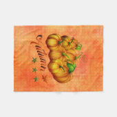 Couverture Polaire Citrouille Et Étoiles (Devant (Horizontal))