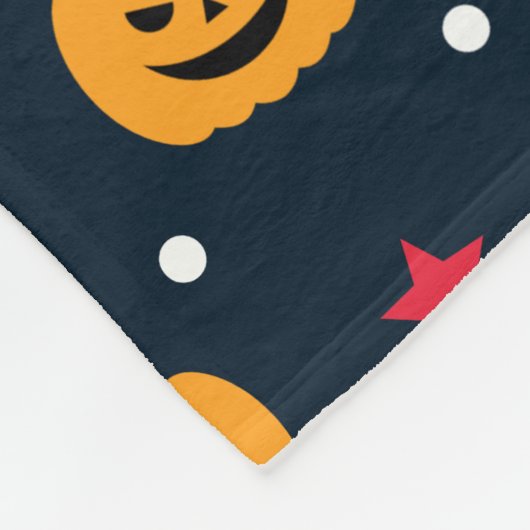 Couverture Polaire Citrouille Halloween Motif sans couture (Coin)
