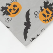 Couverture Polaire Citrouille Jack-o'-lantern Bat Motif Halloween (Coin)