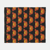 Couverture Polaire Citrouille Jack-o-lanterne (Devant (Horizontal))