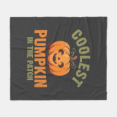 Couverture Polaire Citrouille la plus cool du patch Design Halloween (Devant (Horizontal))