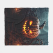 Couverture Polaire Citrouille mal (Devant (Horizontal))