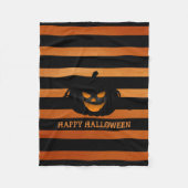 Couverture Polaire Citrouille mal (Devant)