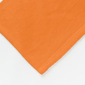 Couverture Polaire Citrouille Orange avec Marine White Stripes Team J (Coin)