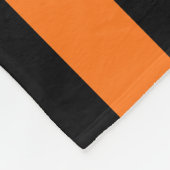 Couverture Polaire Citrouille Orange Black Team Jersey Preppy Stripe (Coin)