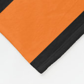 Couverture Polaire Citrouille Orange Black Team Jersey Preppy Stripe (Coin)