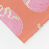 Couverture Polaire Citrouille orange rose (Coin)