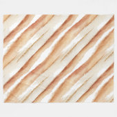 Couverture Polaire Citrouille Rayures Latte Pêche   (Devant (Horizontal))