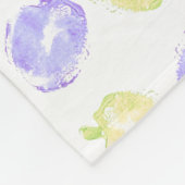 Couverture Polaire Citrouille Timbres à la main peint Halloween Motif (Coin)