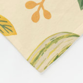 Couverture Polaire Citrouille vert et orange, motif sans soudure. (Coin)