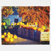 Couverture Polaire Citrouilles (Devant (Horizontal))