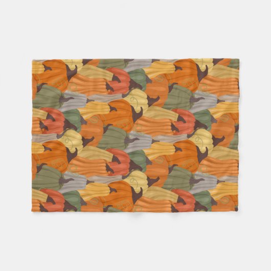 Couverture Polaire Citrouilles cosy (Devant (Horizontal))