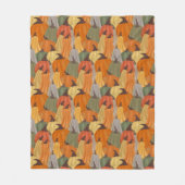 Couverture Polaire Citrouilles cosy (Devant)